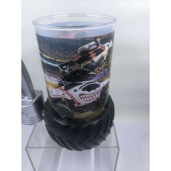 Monster Jam Trucks Collectible Plastic Souvenir Cup Piston & Tire - Picture 7 of 14